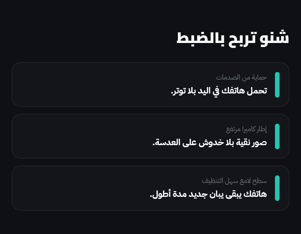 صورة من صفحة الهبوط